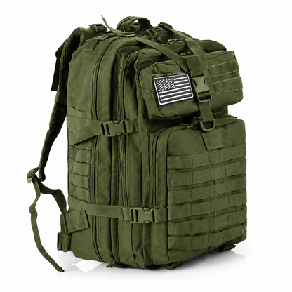 Sac à Dos Tactique Kaki Imperméable MOLLE 45L