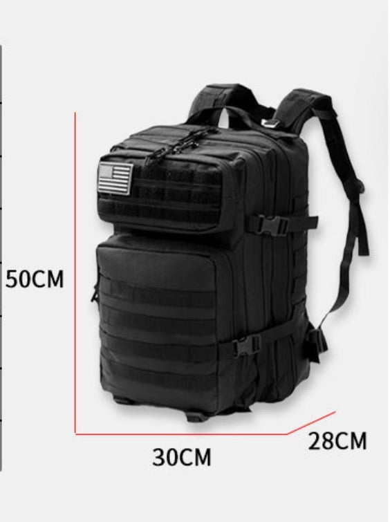 Sac à Dos Tactique Kaki Imperméable MOLLE 45L