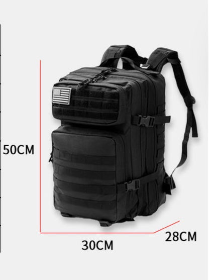 Sac à Dos Tactique Kaki Imperméable MOLLE 45L